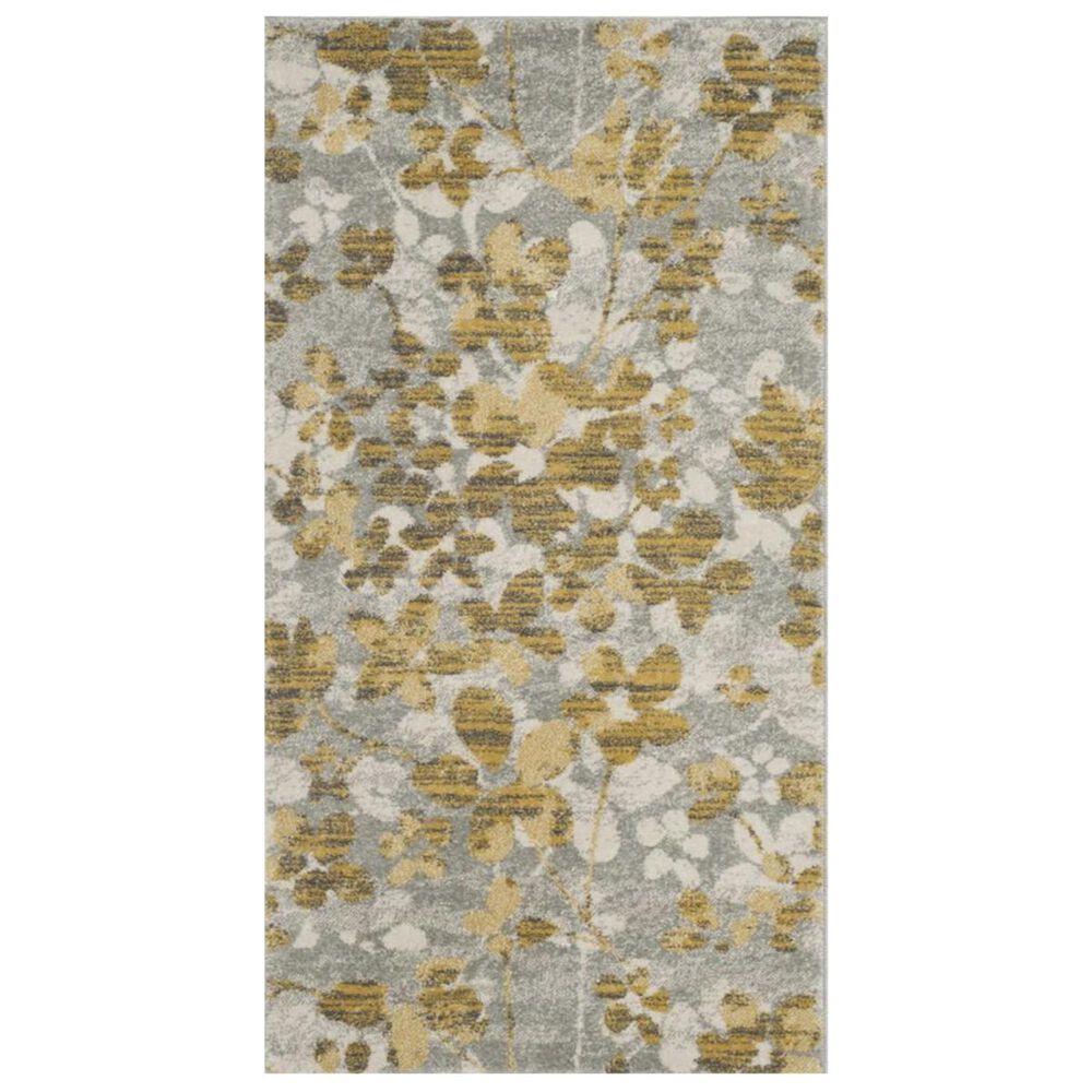 Safavieh Evoke EVK236P 2&#39;2&quot; x 4&#39; Grey and Gold Scatter Rug, , large