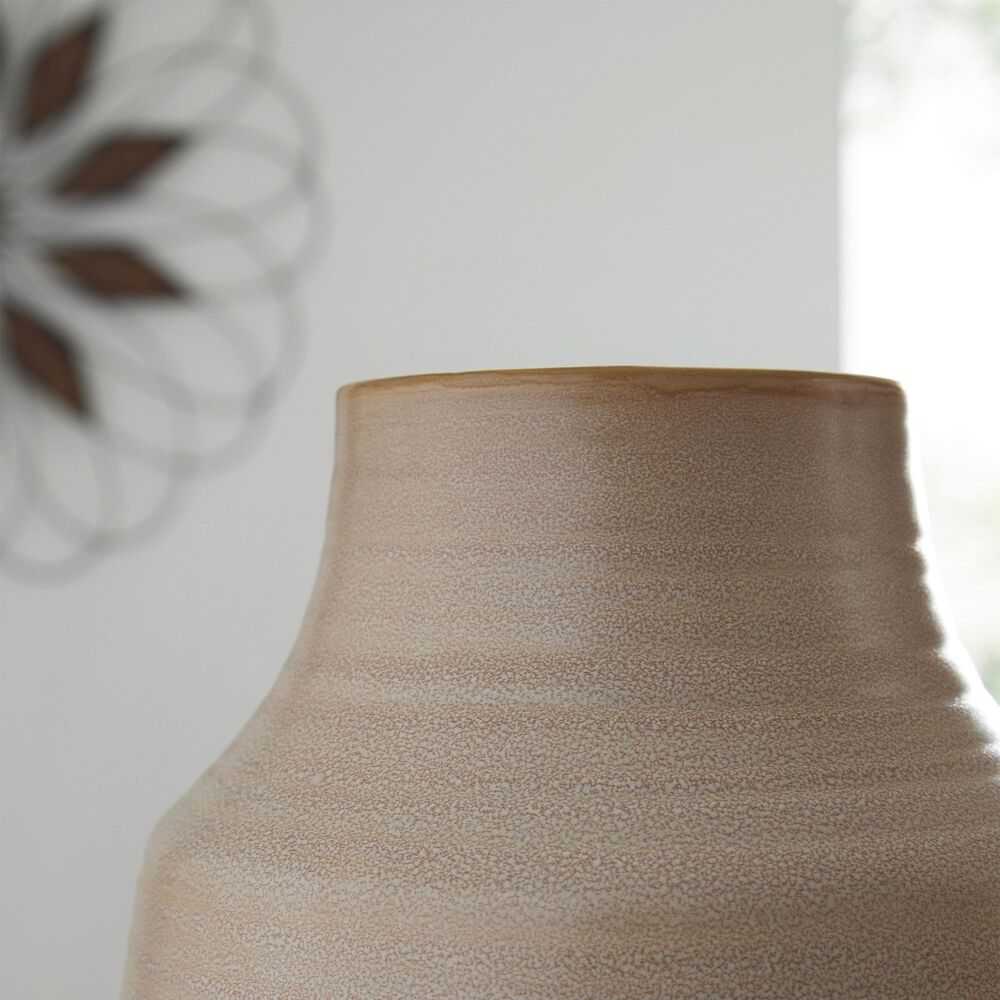 Ashley Millcott 12&quot; Vase in Tan &#40;Set of 2&#41;, , large