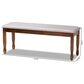 Baxton Studio Corey Dining Bench in Grey/Walnut, , large
