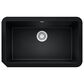 Blanco Ikon 30" Apron Single Bowl Farmhouse Sink in Coal Black, , large