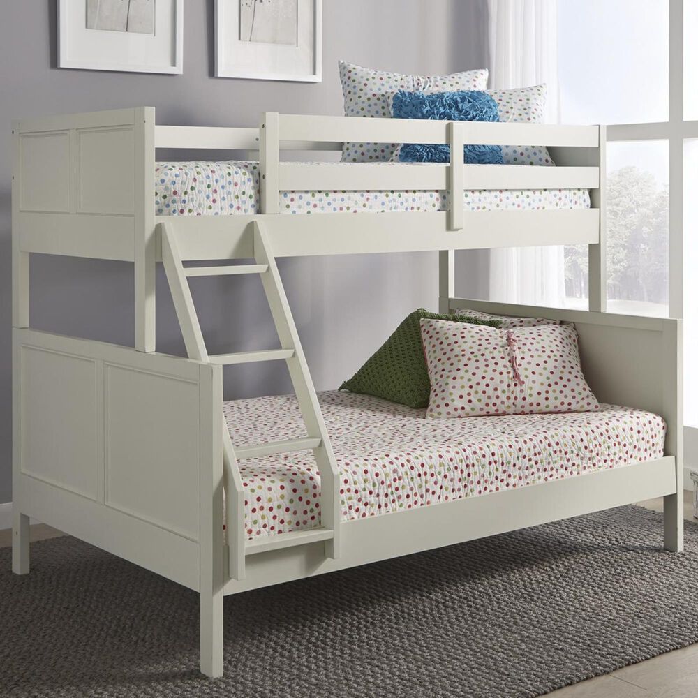 Home Styles Naples Twin Over Full Bunk Bed in Off white, , large