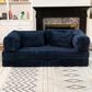 Jaxx Unsofa Stationary Loveseat in Midnight Blue, , large