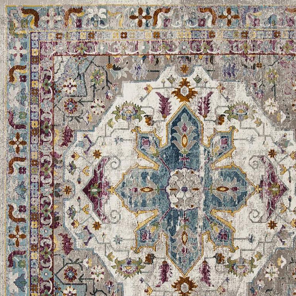 Safavieh Aria ARA160C 2&#39; x 8&#39; Cream and Multicolor Runner, , large