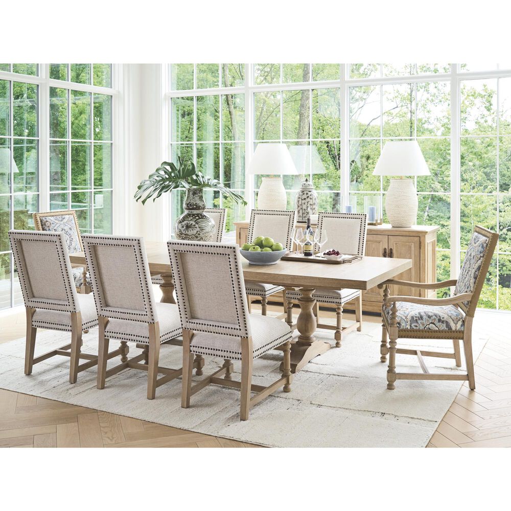 Lexington Home Brands Montecito La Mirada Rectangular Trestle Dining Table in Chaparral - Table Only, , large