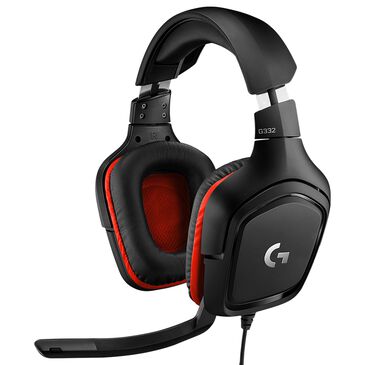 Logitech Wired Stereo Gaming Headset in Black and Red, , large