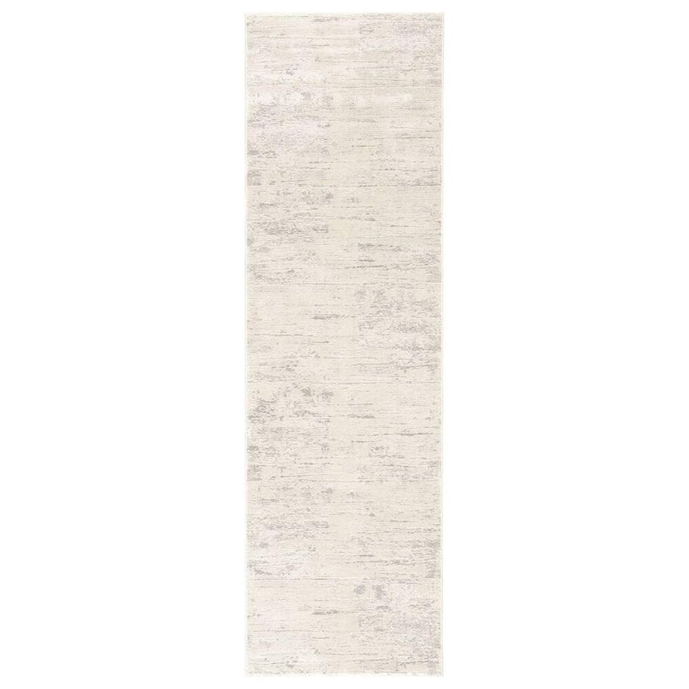 Jaipur Cirque Paxton White Alyssum and Whitecap Gray 2"6" x 8" Runner, , large