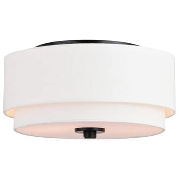 Vaxcel Burnaby 2-Light Flush Mount in Black, , large