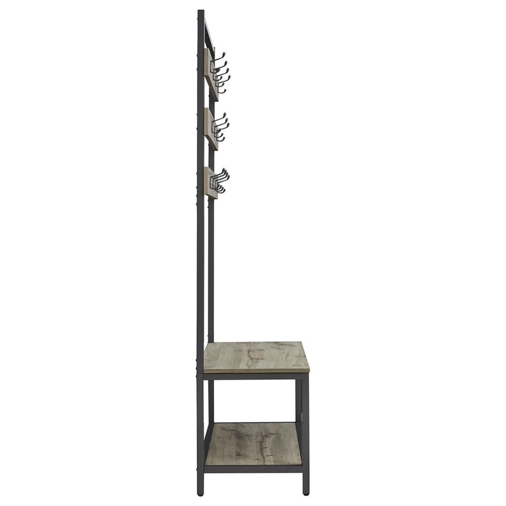 Linden Boulevard Hayes Hall Tree in Dark Brown and Grey, , large