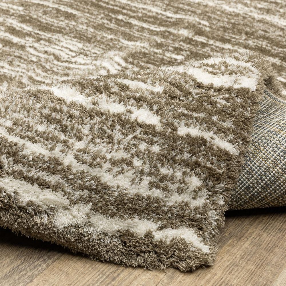 Oriental Weavers Galileo GAL05 Brown and Ivory 3&#39;10&quot; x 5&#39;5&quot; Area Rug, , large