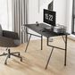 Eureka Ergonomics 55" Gaming Desk in Black and Red, , large