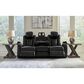 Ashley Caveman Den Power Reclining Sofa in Midnight, , large