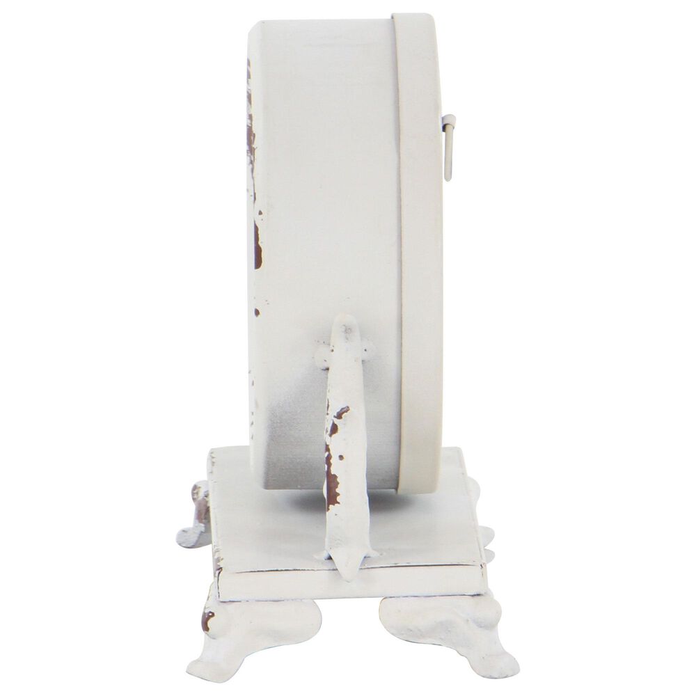 Maple and Jade 7&quot; x 7&quot; Table Clock in Black and White &#40;Set of 2&#41;, , large
