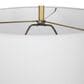 Uttermost Regalia Table Lamp in Beaded White and Antique Brushed Brass, , large