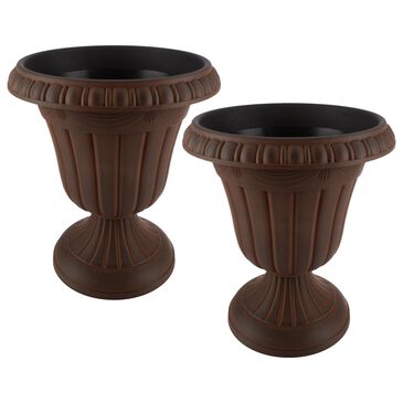 Timberlake Large Front Door Urn in Brown (Set of 2), , large