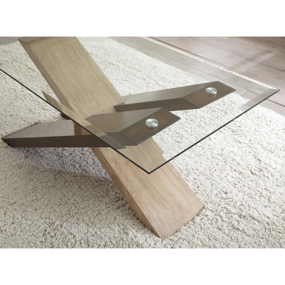 Crystal City Tasha Cocktail Table in Natural and Deep Cherry, , large