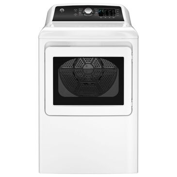 GE Appliances 7.4 Cu. Ft. Top Load Electric Dryer with Sensor Dry in White, , large