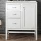James Martin Addison 30" Single Bathroom Vanity in Glossy White with 3 cm Eternal Jasmine Pearl Quartz Top and Rectangular Sink, , large