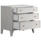 Vantage Mezzanine Queen Upholstered Wingback Bed with Dresser Chest and 2 Nightstands in Dove Gray, , large