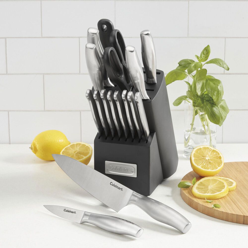 Deal Partners, Inc Artiste 17-Piece Knife Block Set in Stainless Steel, , large