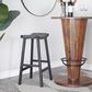 Maple and Jade Handmade Woven Kitchen Bar Stool in Matte Black, , large