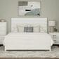 Mayberry Hill Tobias Full Panel Bed with LED in White, , large