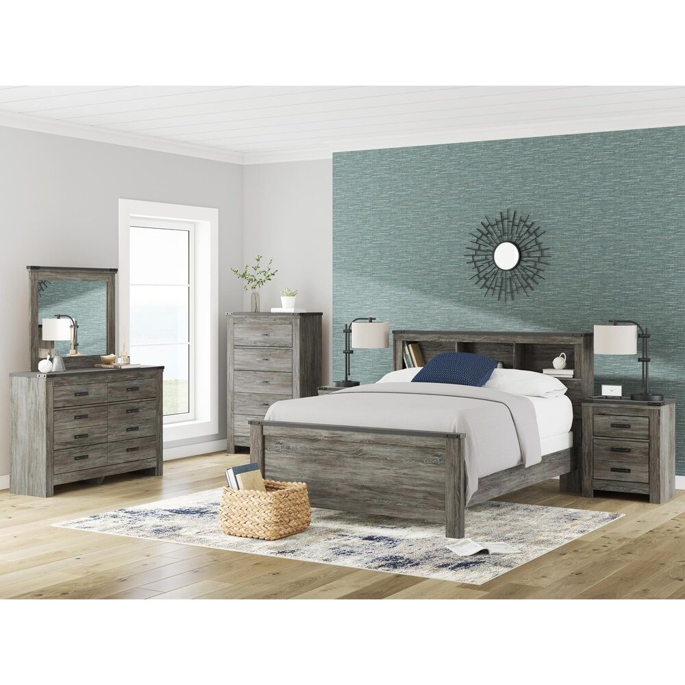 Ashley Frandern 2-Drawer Nightstand in Warm Gray, , large