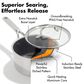 Green Pan Trident Hybrid 2.54 Qt Nonstick Saucepan with Lid in Stainless Steel, , large