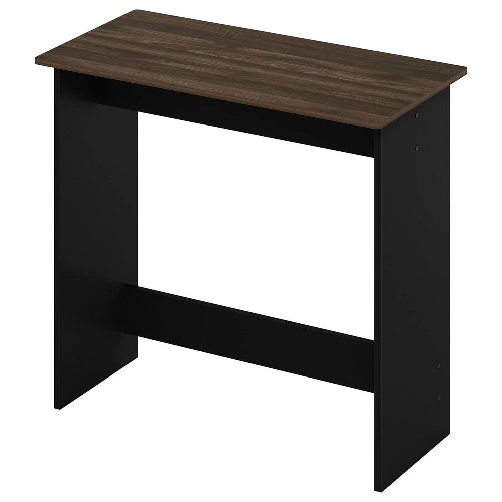 HOMLUX Modern Computer Desk in Columbia Walnut and Black, , large