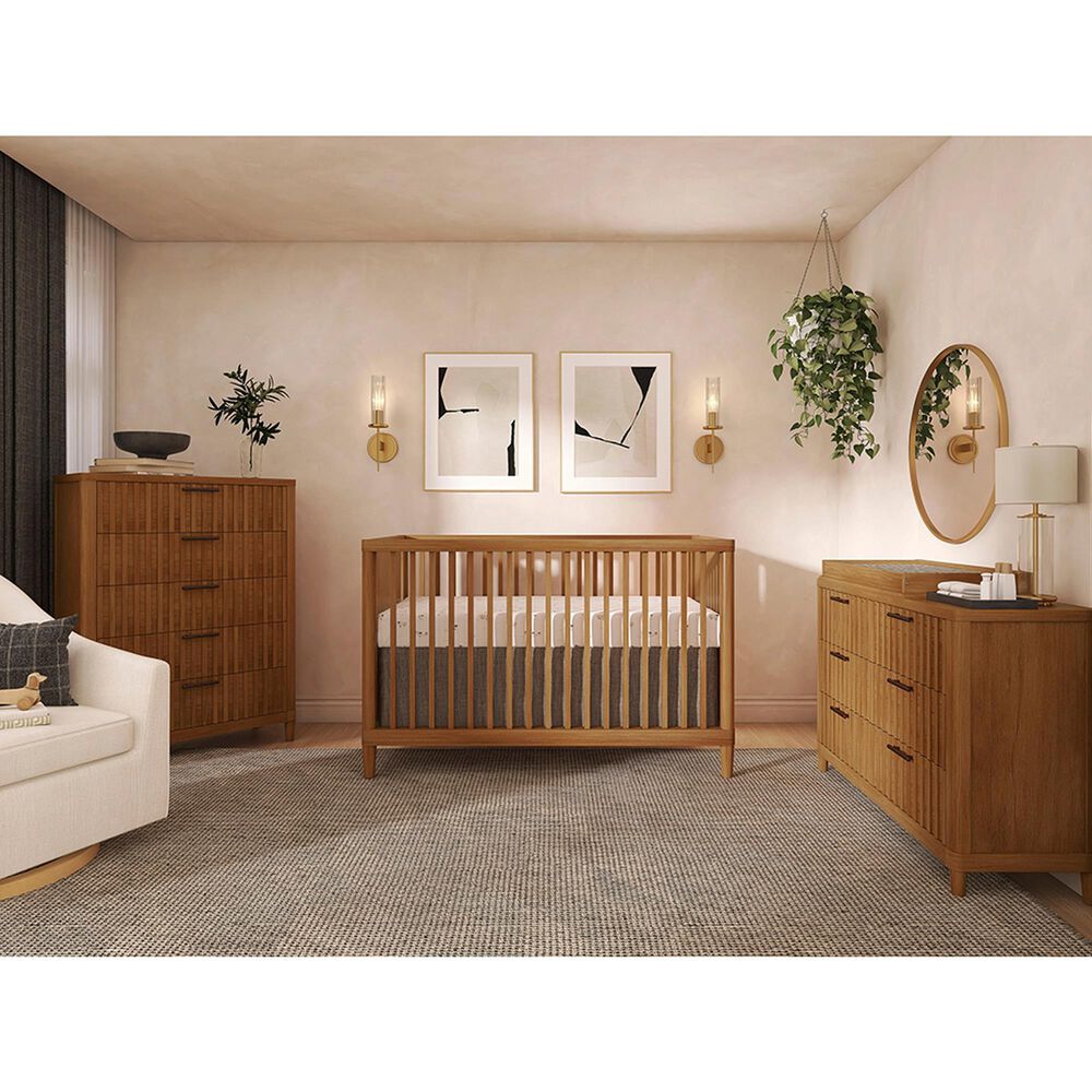 Evolur Flynn 2-Piece Island Crib and Dresser in Sedona, , large