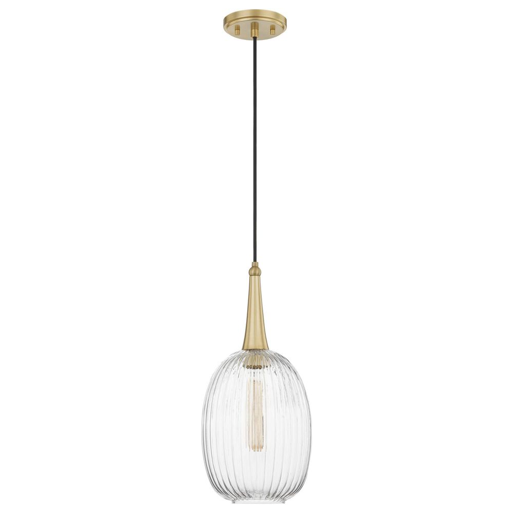 Quoizel Samson 1-Light Mini Pendant in Satin Brass, , large