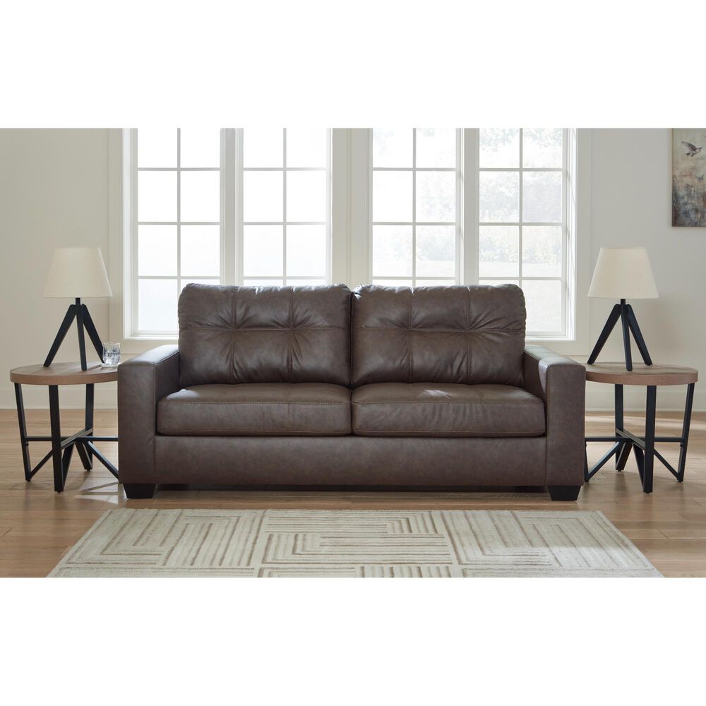Ashley Barlin Mills Stationary Queen Sleeper Sofa in Umber, , large