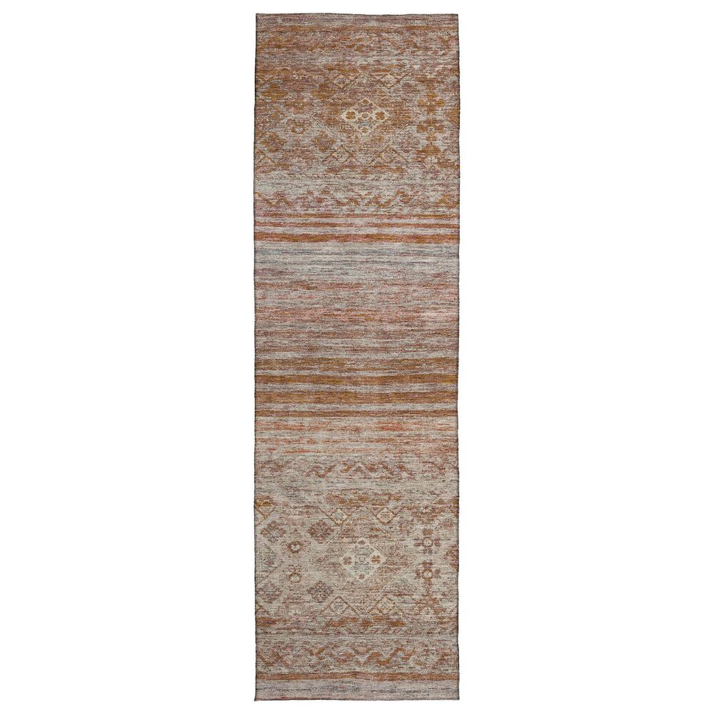 Dalyn Rug Company Karaj KJ4 2"3" x 7"6" Copper Indoor/Outdoor Runner, , large