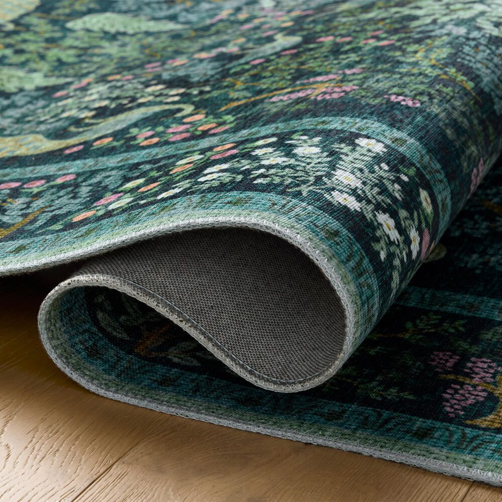 Loloi Canopy Peacock Forest Teal 2&#39;3&quot; x 5&#39; Runner, , large