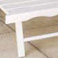 Hearth and Haven Maliu Outdoor Folding Adirondack Chair with Extendable Leg in White, , large