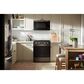 Whirlpool 30" Gas Smart Range in Black-on-Stainless Steel, , large