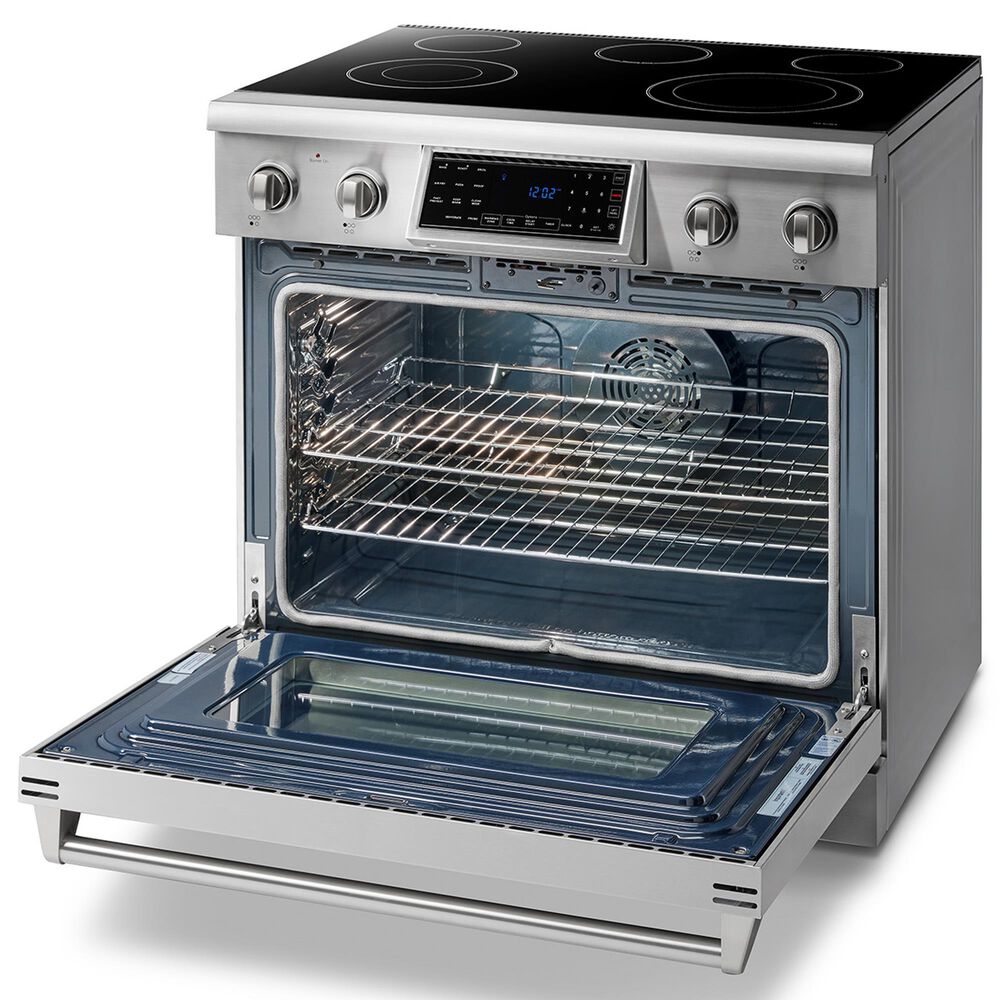 Thor Kitchen 36&quot; Professional Electric Range with Storage Drawer in Stainless Steel, , large