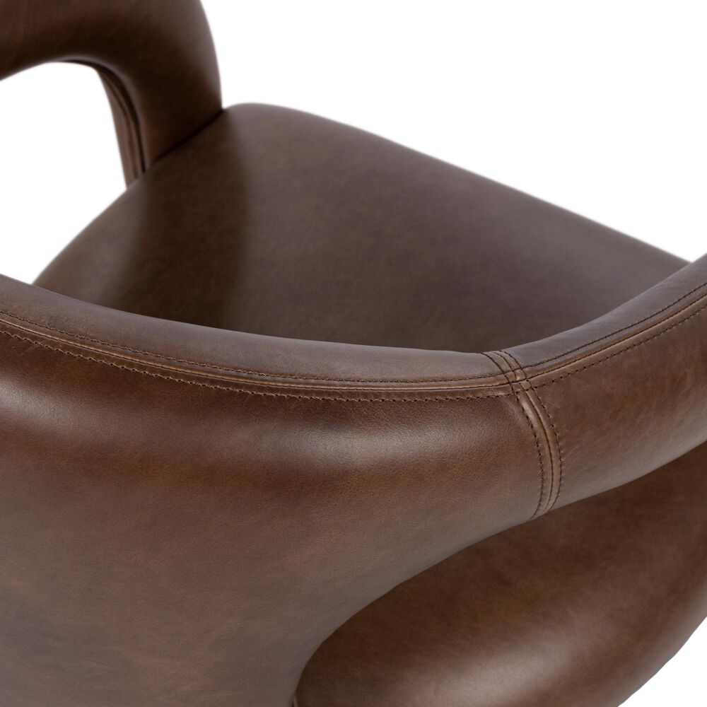 Classic Home Archie Arm Chair in Bison Brown, , large