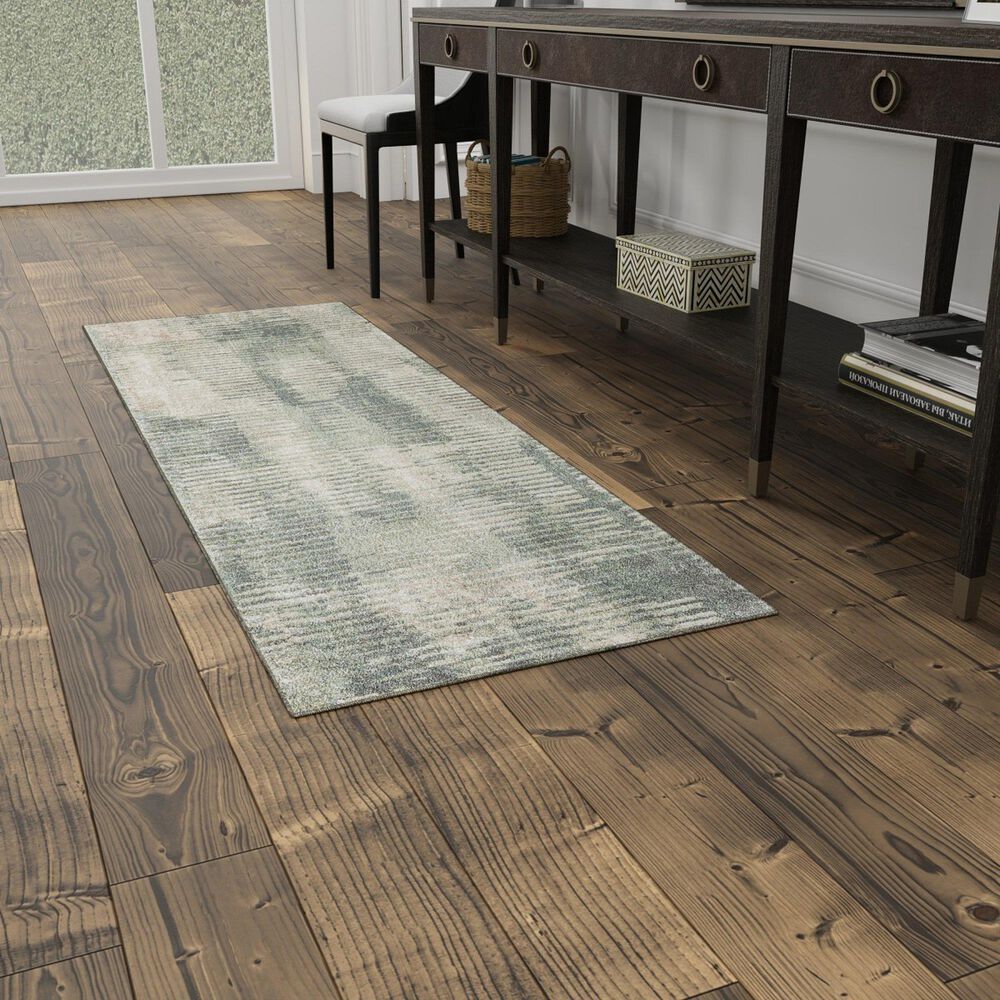 Feizy Eden Green 2&#39;6&quot; x 7&#39;3&quot; Runner, , large