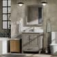 Lexora Home Jacques 30" Single Bathroom Vanity in Distressed Grey with 2 cm White Carrara Marble Top and Rectangular Sink, , large