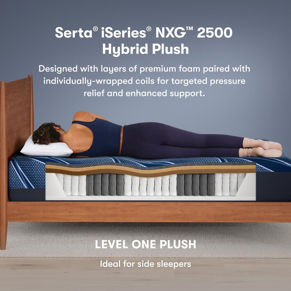 Serta iSeries NXG 2500 Hybrid Plush Full Mattress, , large