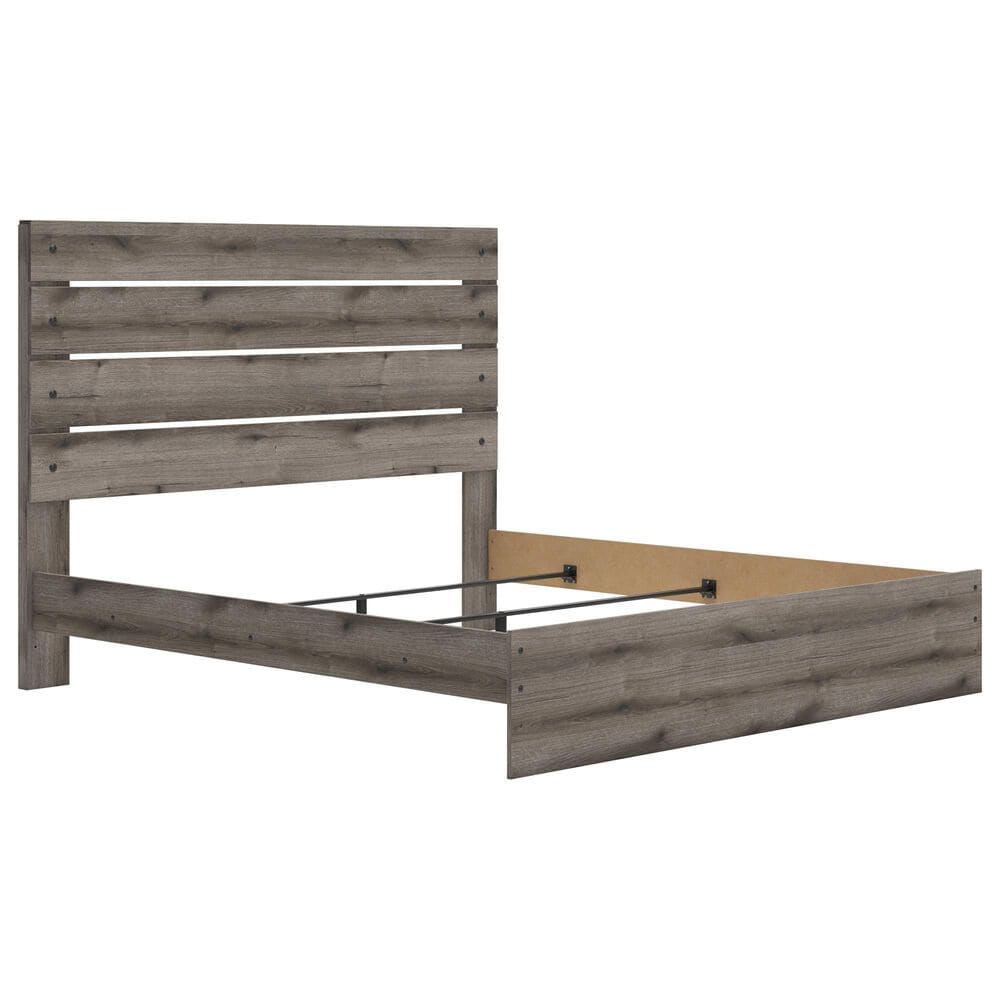 Graystorm King Panel Bed - Brown Gray Graystorm King Panel Bed - Brown Gray