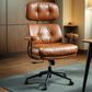 HOMLUX High Back Executive Office Chair with PU Leather in Brown, , large