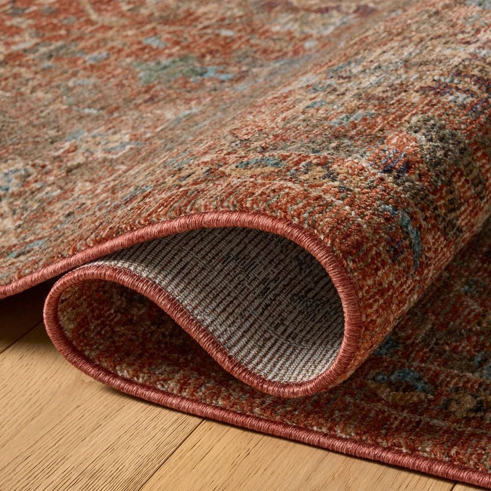 Loloi Winchester Rust and Multicolor 2'6" x 7'8" Runner, , large