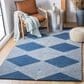Safavieh Micro-Loop MLP618N 9" x 12" Navy and Ivory Area Rug, , large
