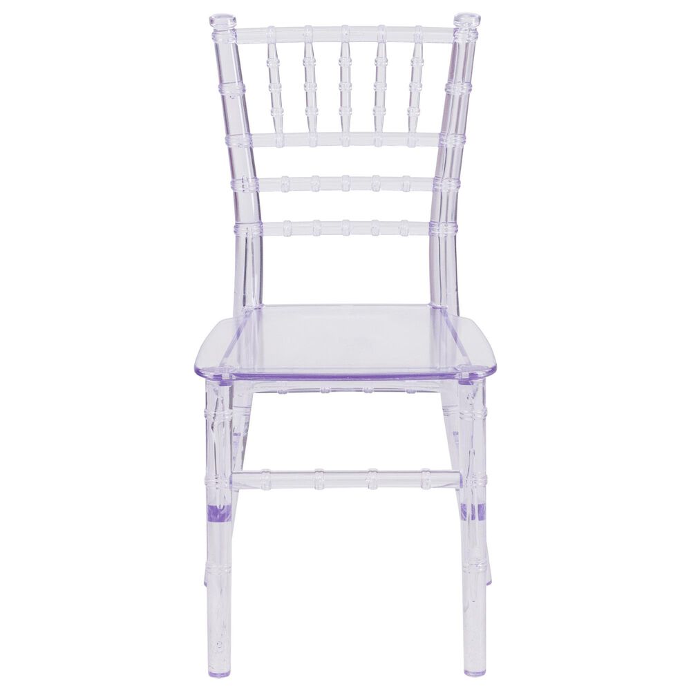 Flash Furniture Hercules Kids Chiavari Chair in Transparent Crystal, , large