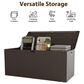 HOMLUX 150-Gallon Outdoor  HDPE Deck Box  in Dark Brown, , large