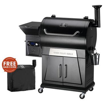 Z Grills 700D3 Wood Pellet Grill Smoker in Black, , large