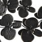 Maple and Jade 60" x 36" Orchid Floral Wall Decor with Stem in Matte Black, , large