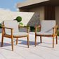 Hearth and Haven Outdoor Dining Chair in Grey (Set of 2), , large