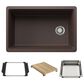 Blanco Inteos 30" Undermount Single Bowl Kitchen Sink in Cafe, , large